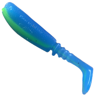 Moby Shad - Blue Charteuse UV - 7cm