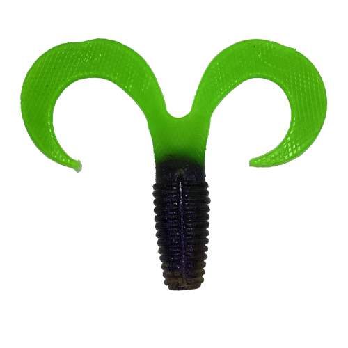 Moby Curly One XL - Purple Green UV