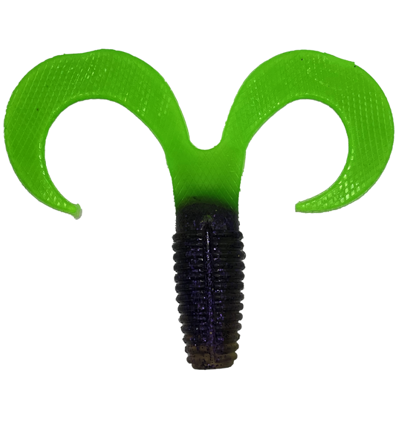 Moby Curly One XL - Purple Green UV