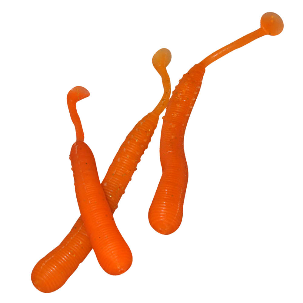Wattwurm Doppelganger UV Orange - 3 Stk. 