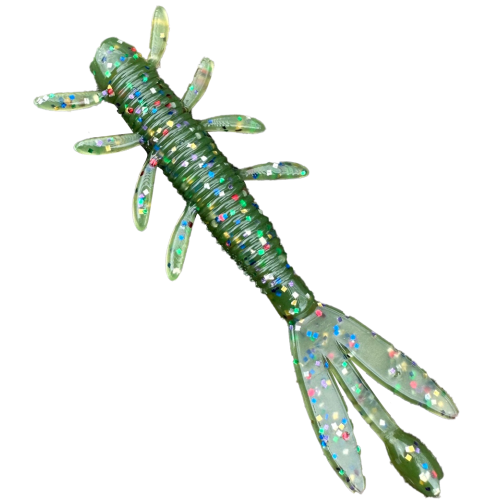 Moby Larry Larve - Motoroil Multiglitter UV - 5,5cm