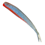 Limited Edition -  V-Tail 2.0, 12.5cm - Blue Glitter Orange, UV Active