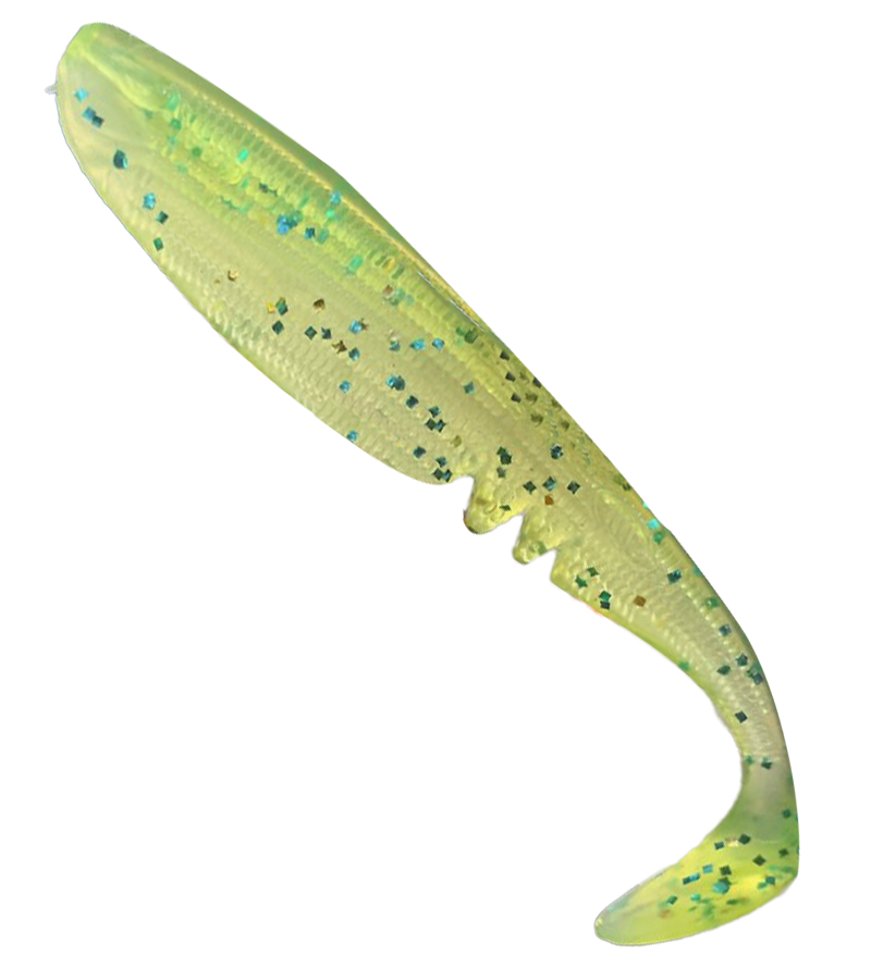 Rackershad 7cm - Charteuse Blue Pearl,  UV Active