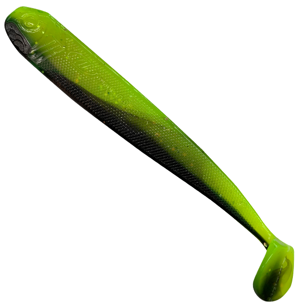 Moby Long Shad 2.0 - Dirty Chartreuse UV