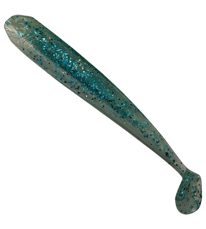 Moby Long Shad 2.0 - Blue Glitter Pearl