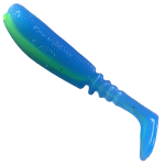 Moby Shad - Blue Charteuse UV