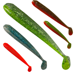 Long Shad 2.0 - Mixed Colours - 10 Pcs.