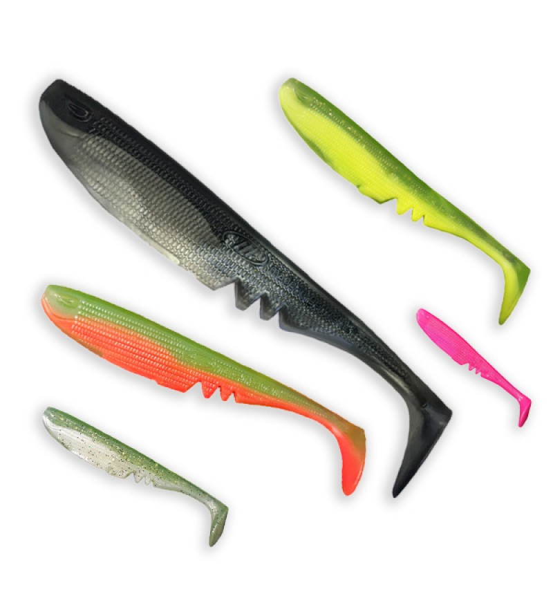 Racker Shad - Test Set - mixed colours and sizes