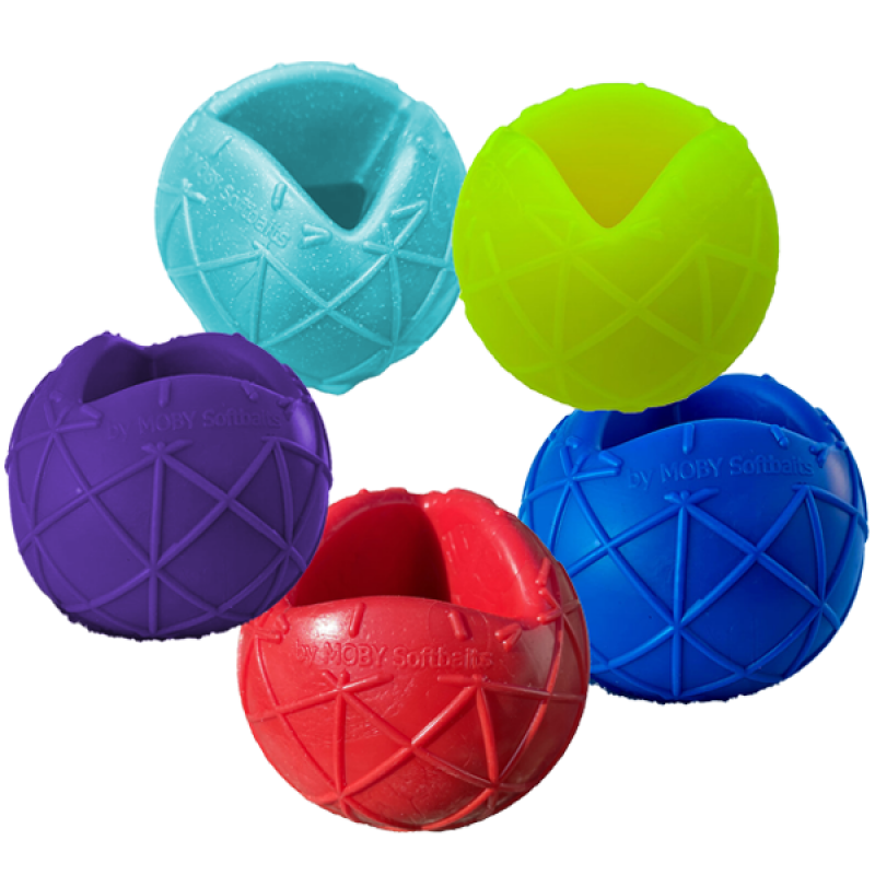 Moby Dog Ball - Five pack - Colourful Surprise Pac..